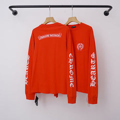 Chrome Hearts Gothic Script Logo Long Sleeve (Red)