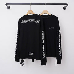 Chrome Hearts Back Script Banner & Sleeve Long Sleeve (Black)