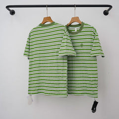 Chrome Hearts Monogram Striped Short Sleeve T-Shirt (Green)