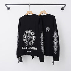 Chrome Hearts "LAS VEGAS" Horseshoe & Cross Long Sleeve (Black)