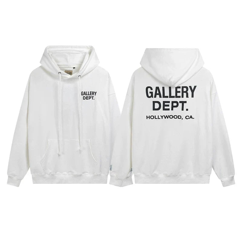 Gallery Dept Hollywood CA White Hoodie
