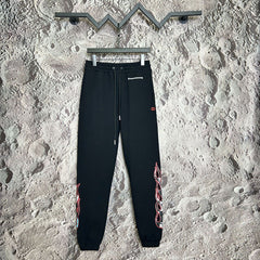 Chrome Hearts Flame Graphic Lounge Pants (Black)