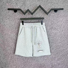 Chrome Hearts Light Gray Bear Graphic Sweatshorts