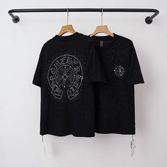 Chrome Hearts Starry Night Cross Short Sleeve T-Shirt (Black)