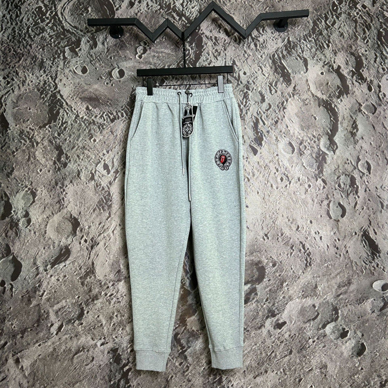 Chrome Hearts Circular Crest Logo Lounge Pants (Light Grey)