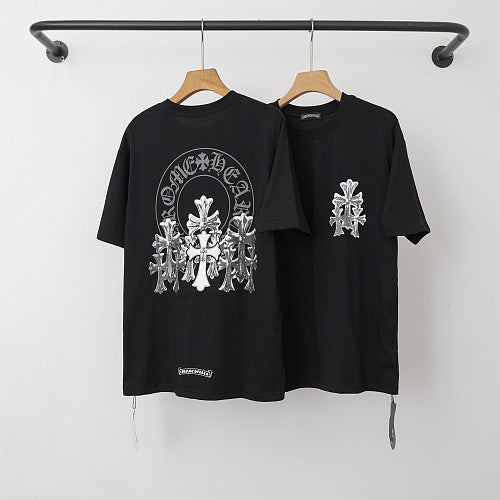 Chrome Hearts Arch Multi-Cross Horseshoe Short Sleeve T-Shirt (Black)